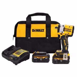 DeWalt Atomic 20V Compact 1/2" Impact Wrench w Hog Ring Kit DCF921P2