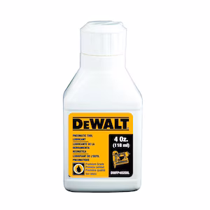 DeWalt Premium Grade Pneumatic Fastening Tool Lubricant 4oz DWFP40ZOIL